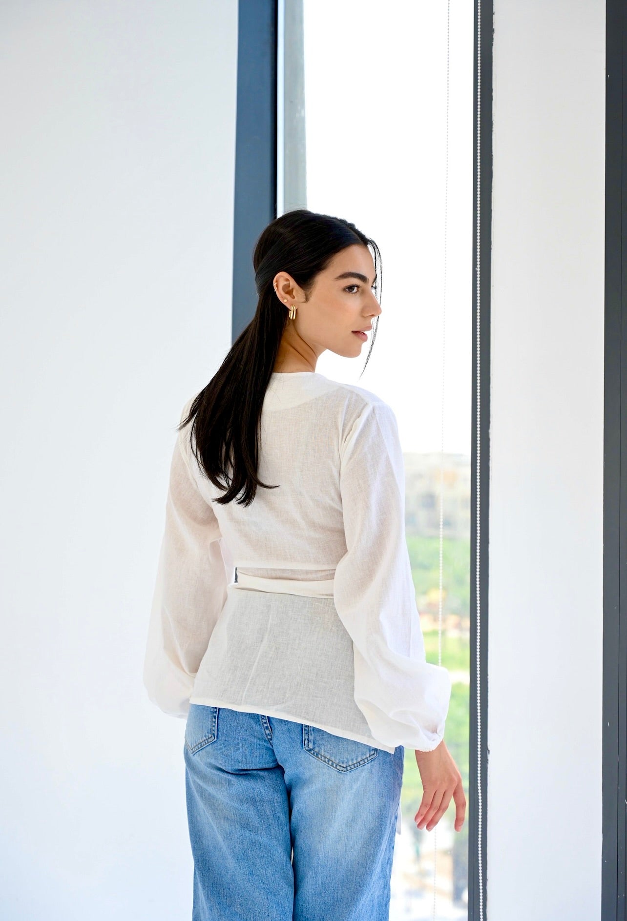Palmer blouse in off-white