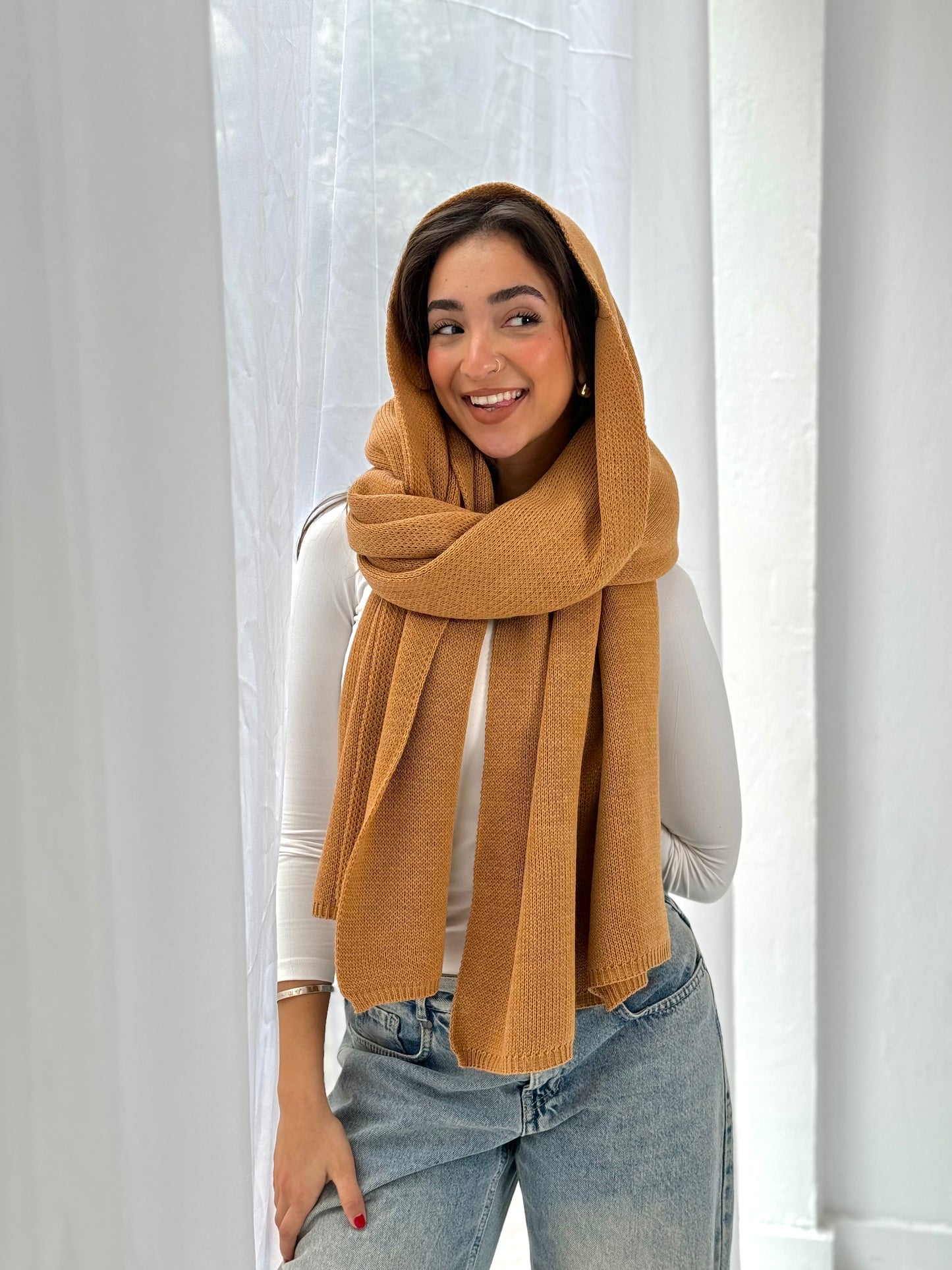 The Dreamy Shawl In Camel