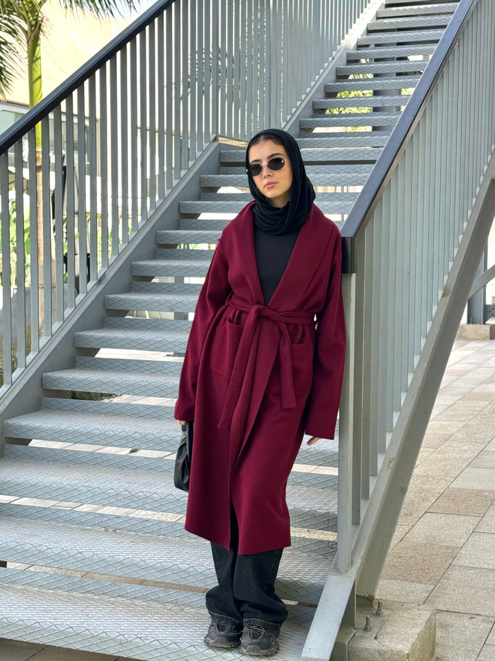 Timeless Burgundy Coat