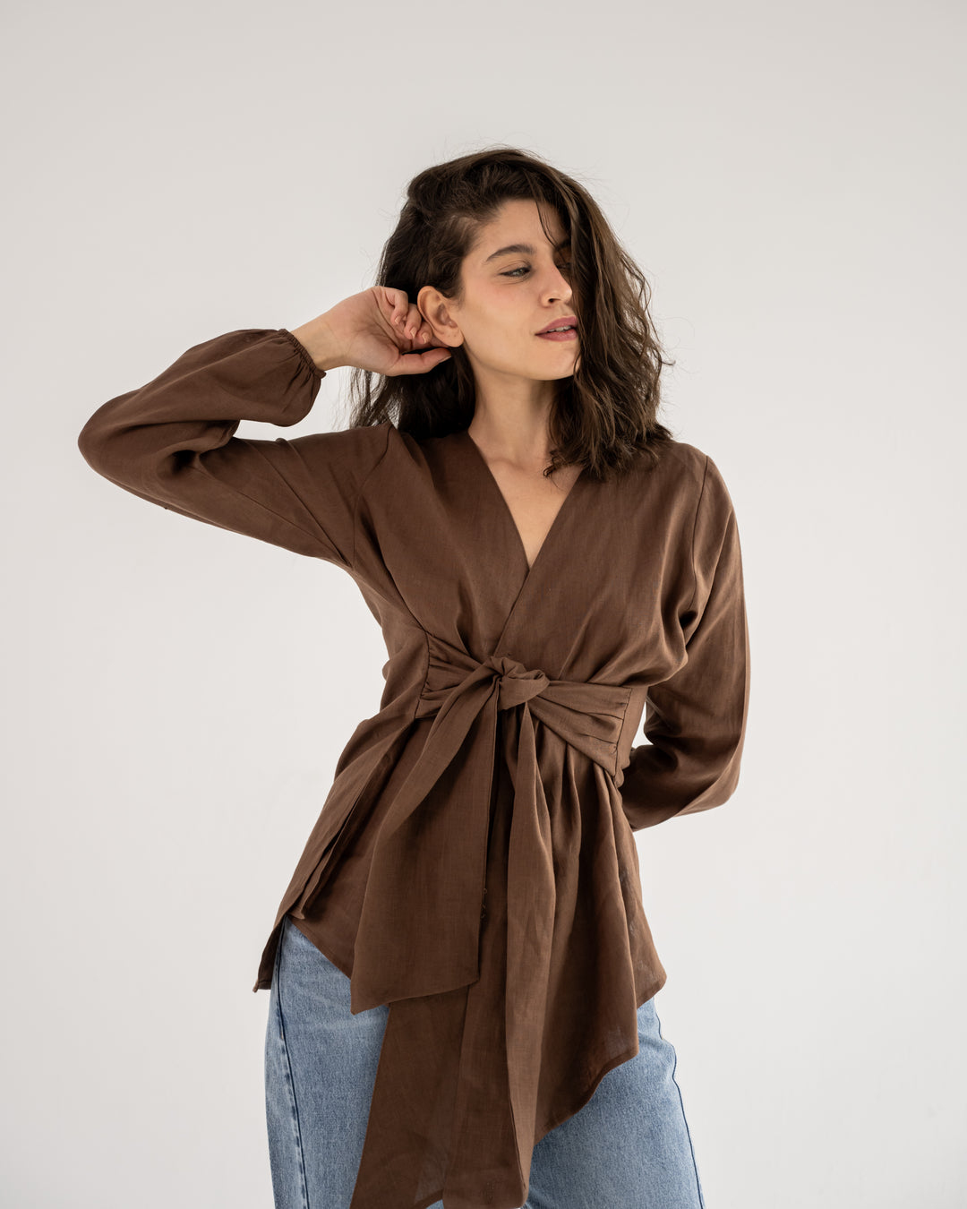 Palmer Blouse In Brown
