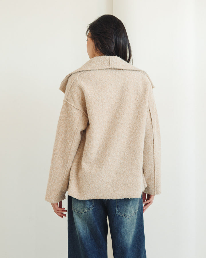 The Mohair Jacket in Beige