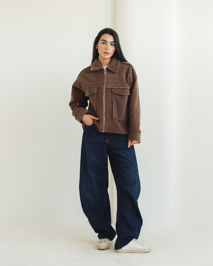 Teddy Jacket in Chocolate