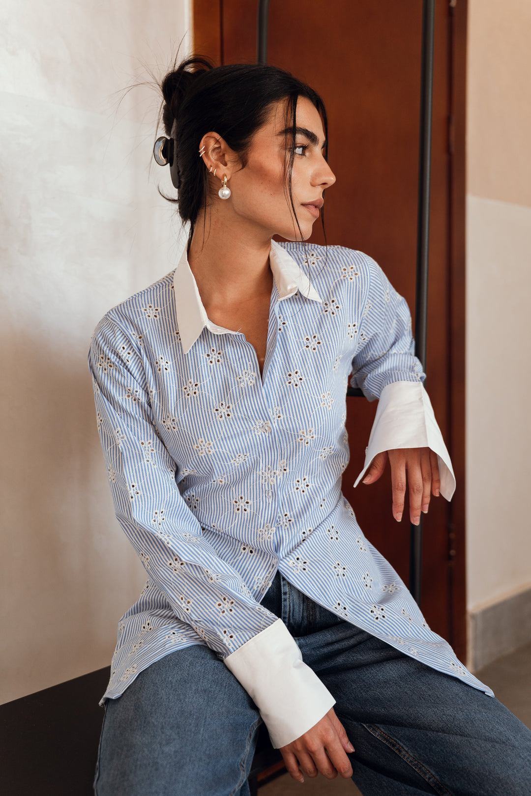 Embroidered Tailored Shirt
