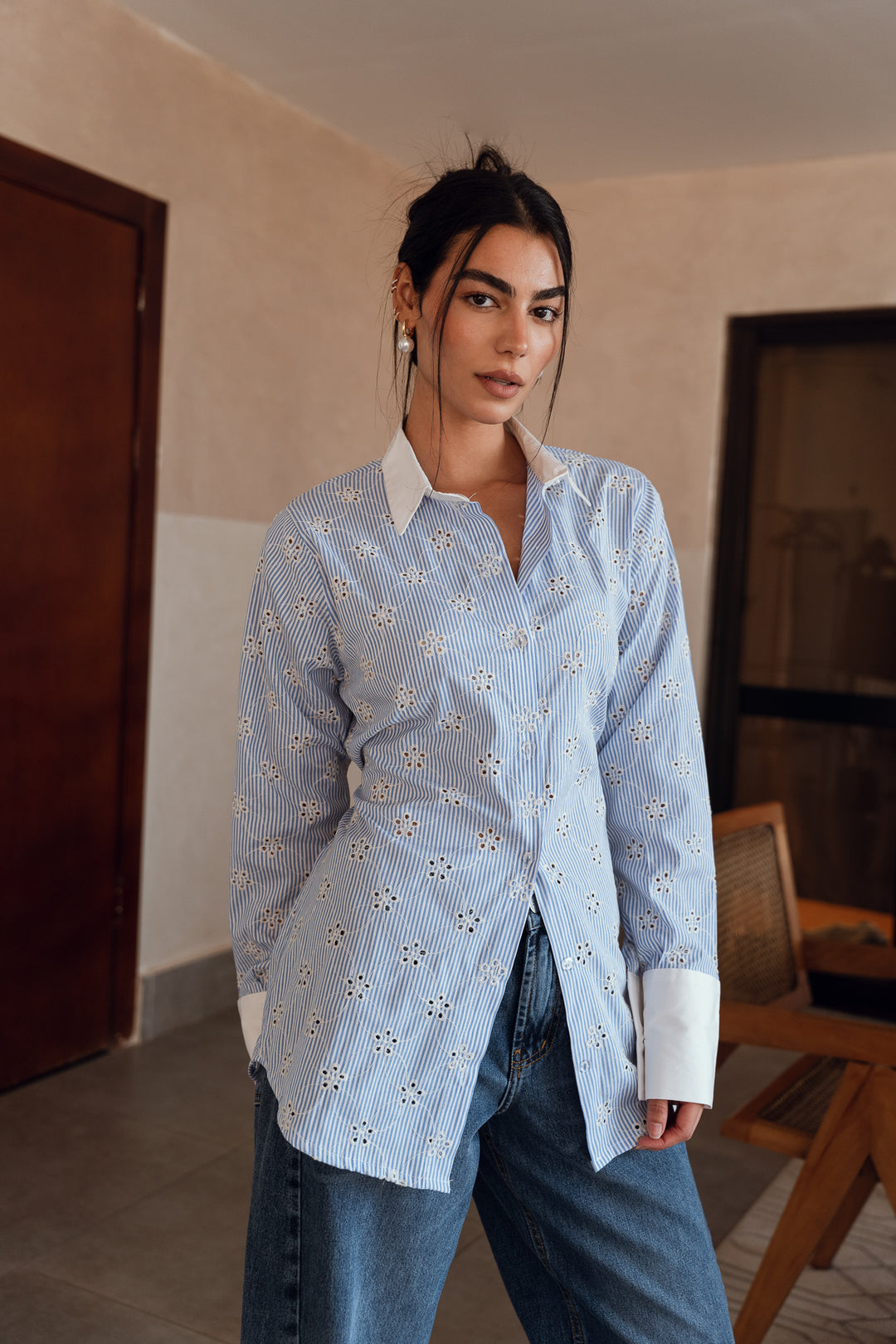 Embroidered Tailored Shirt