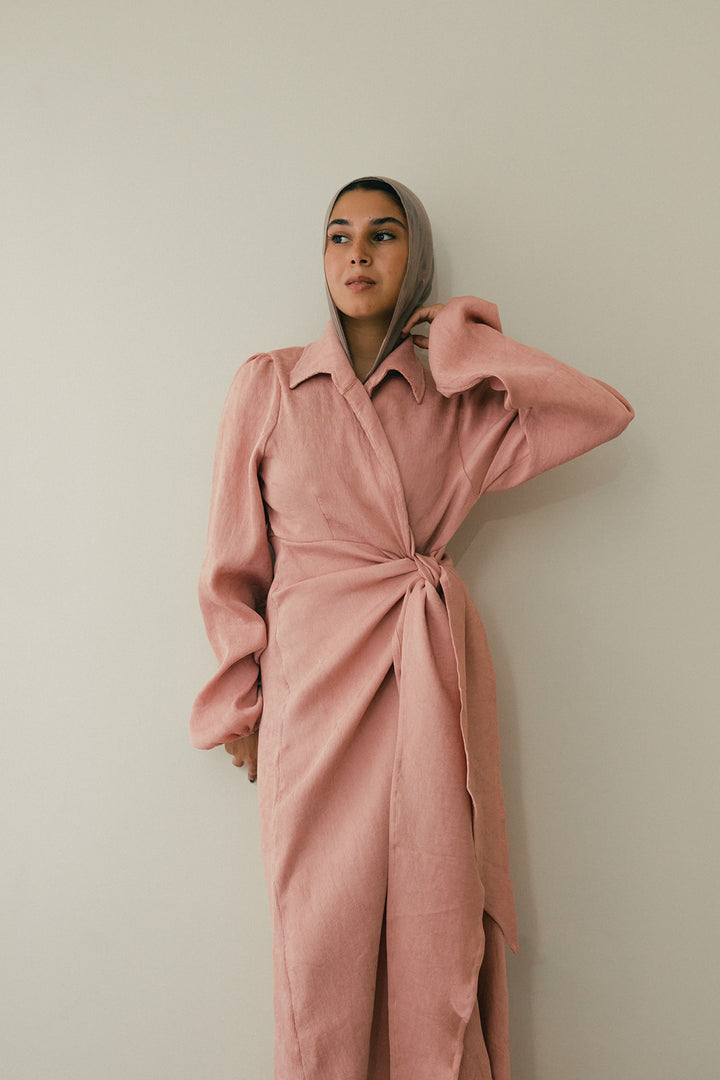 Serena-Air dress in rose