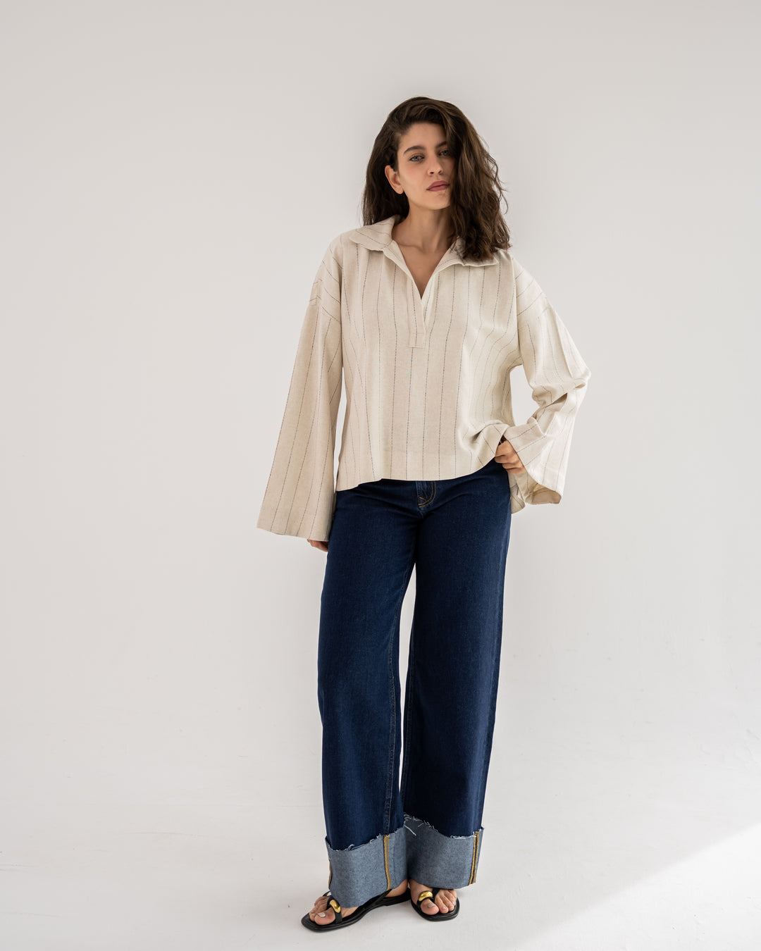 Clean Cut linen top