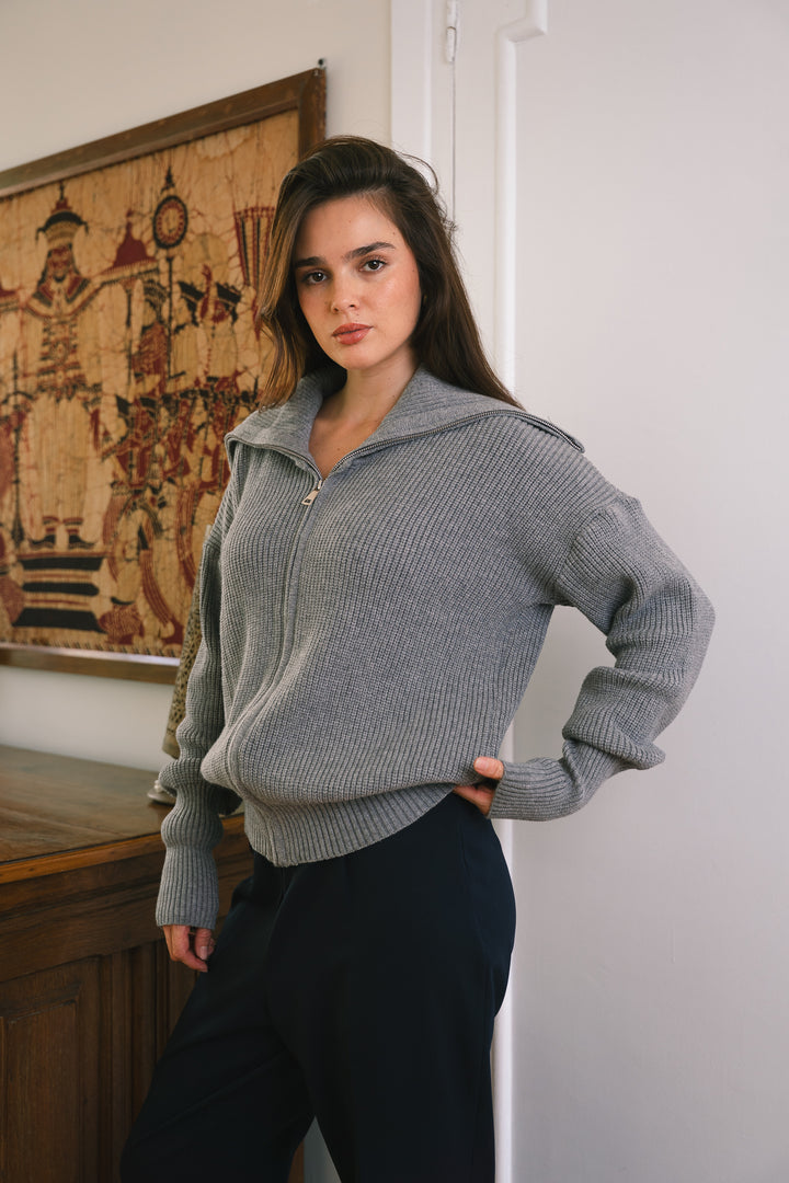 Premium Chunky Knit Jumper – grey