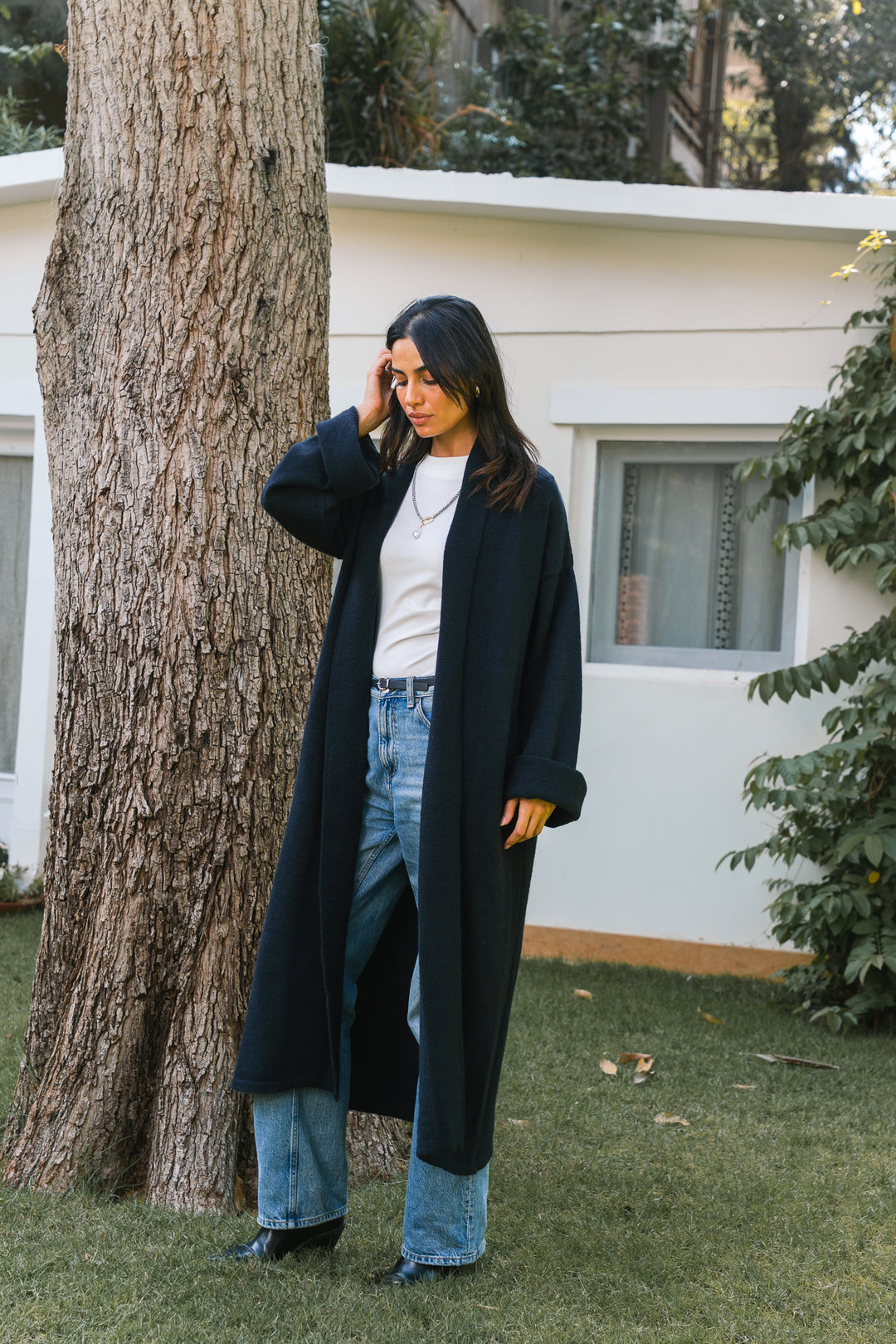 The Longline Cardigan – black