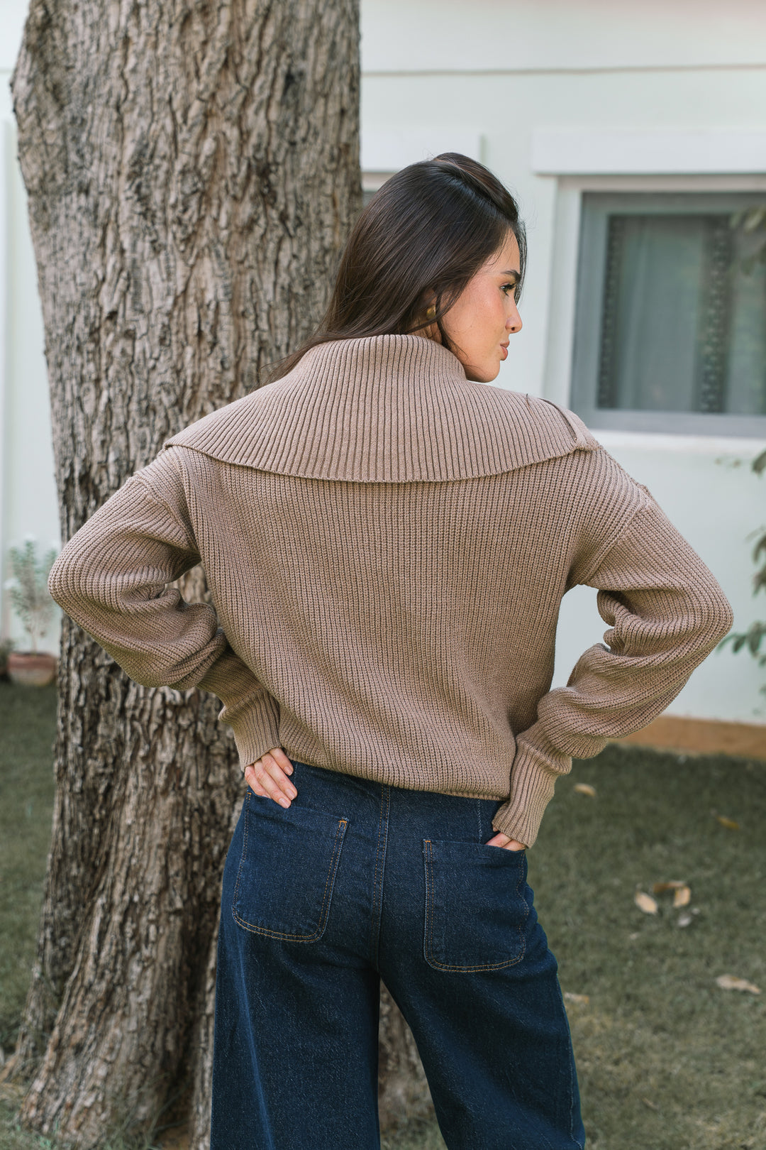 Premium Chunky Knit Jumper – cafe