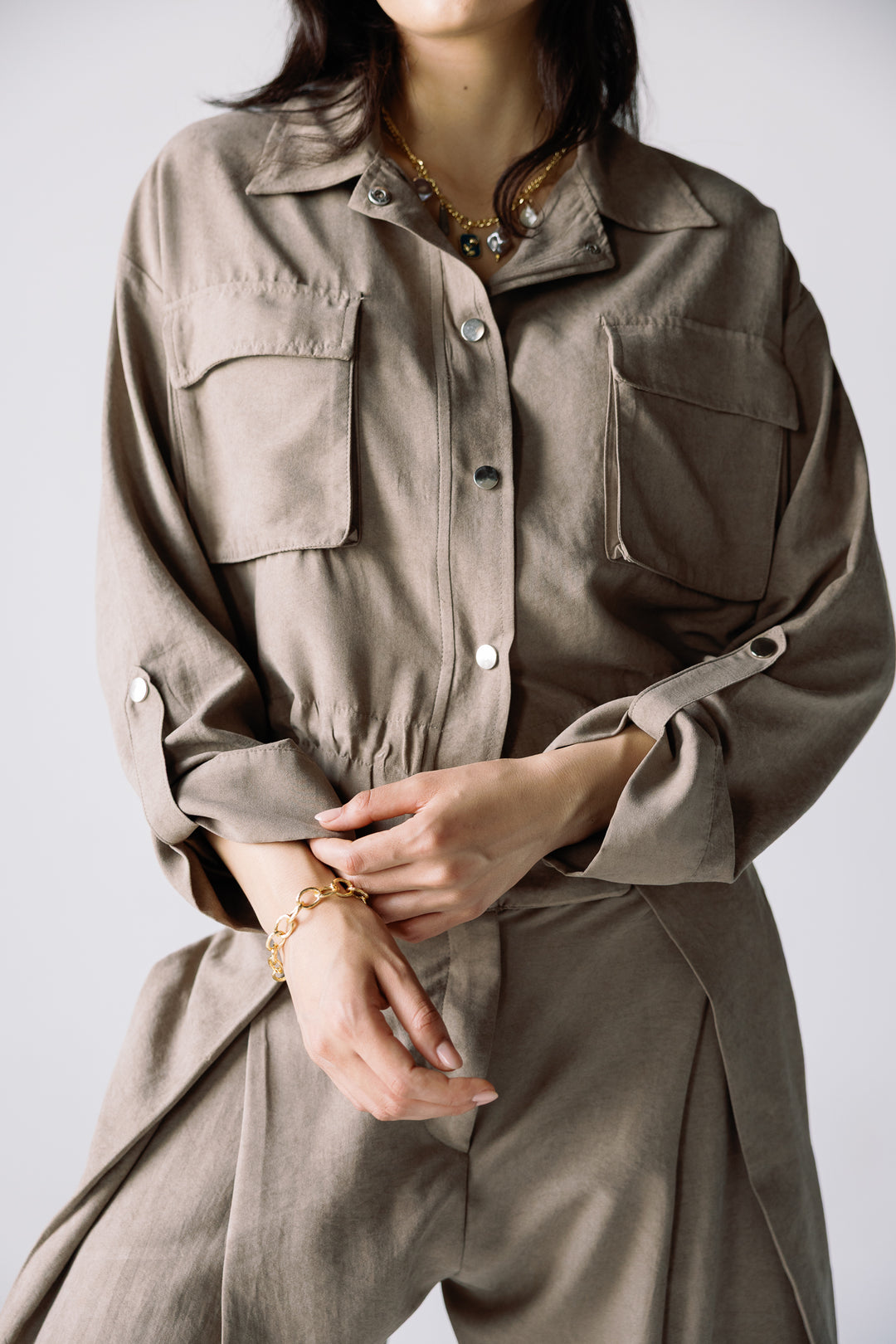 Cobra dune shirt in mocha