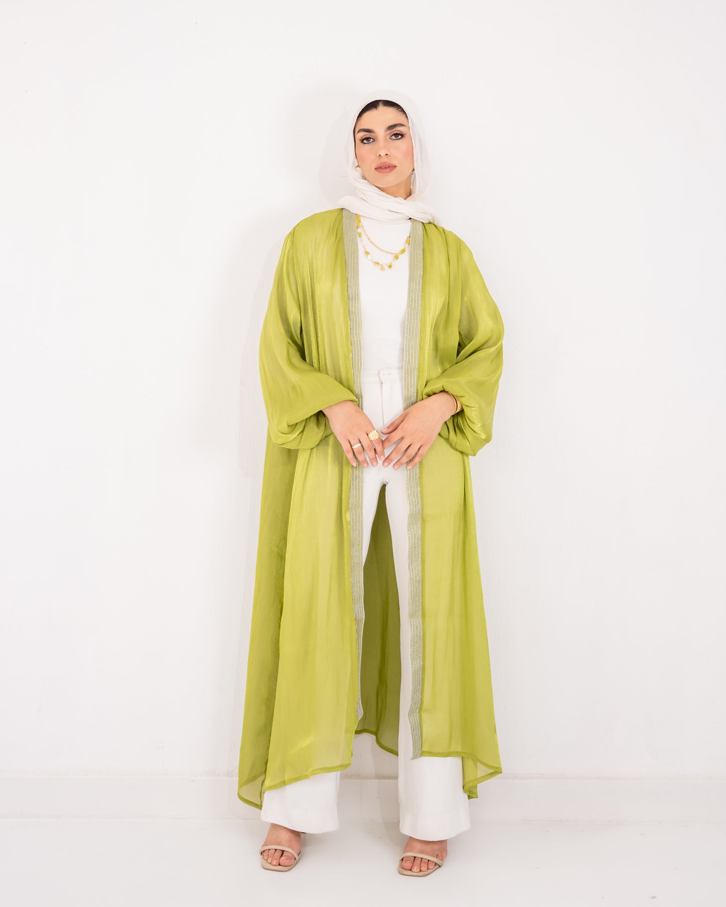 Noor kaftan in green