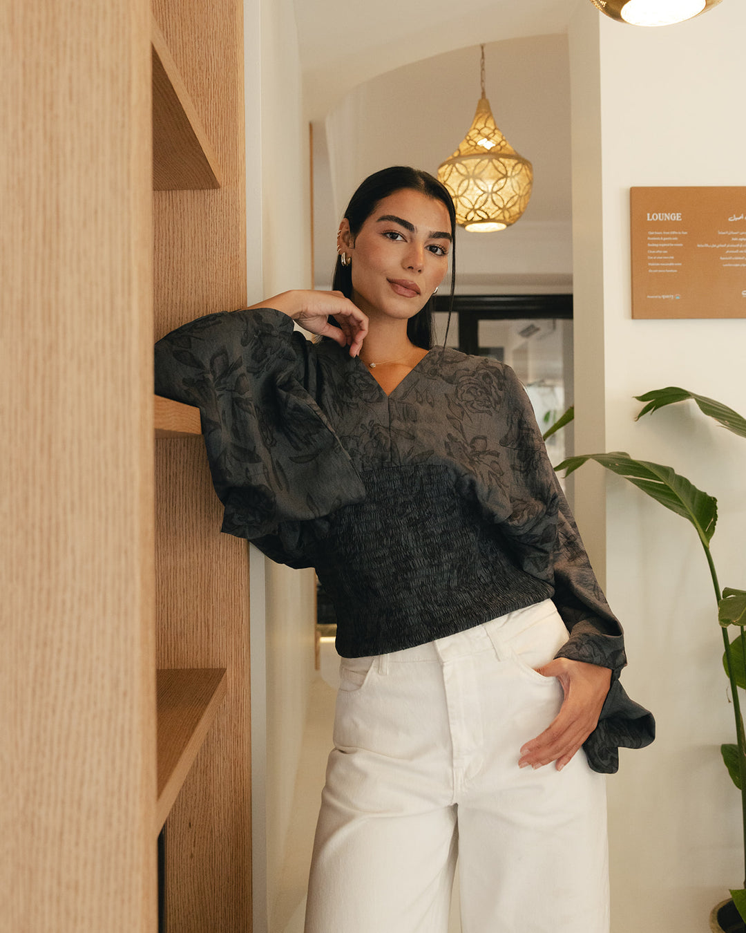 Alora Blouse in grey