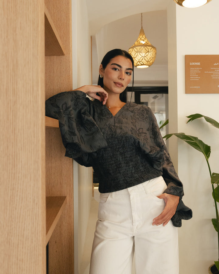 Alora Blouse in grey