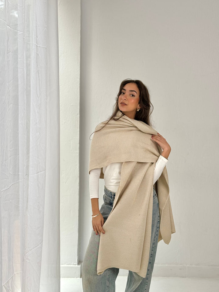 The Dreamy Shawl In Beige