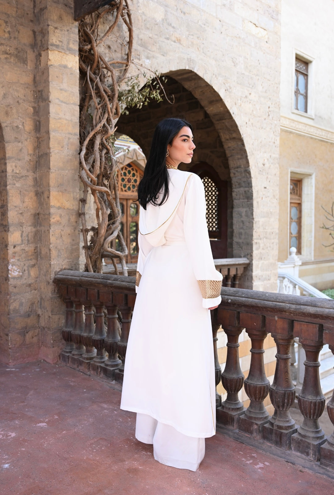 The majestic-gowns in off white