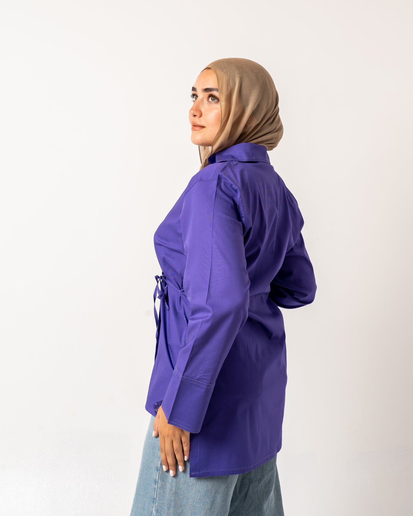 Wrap it up blouse in purple