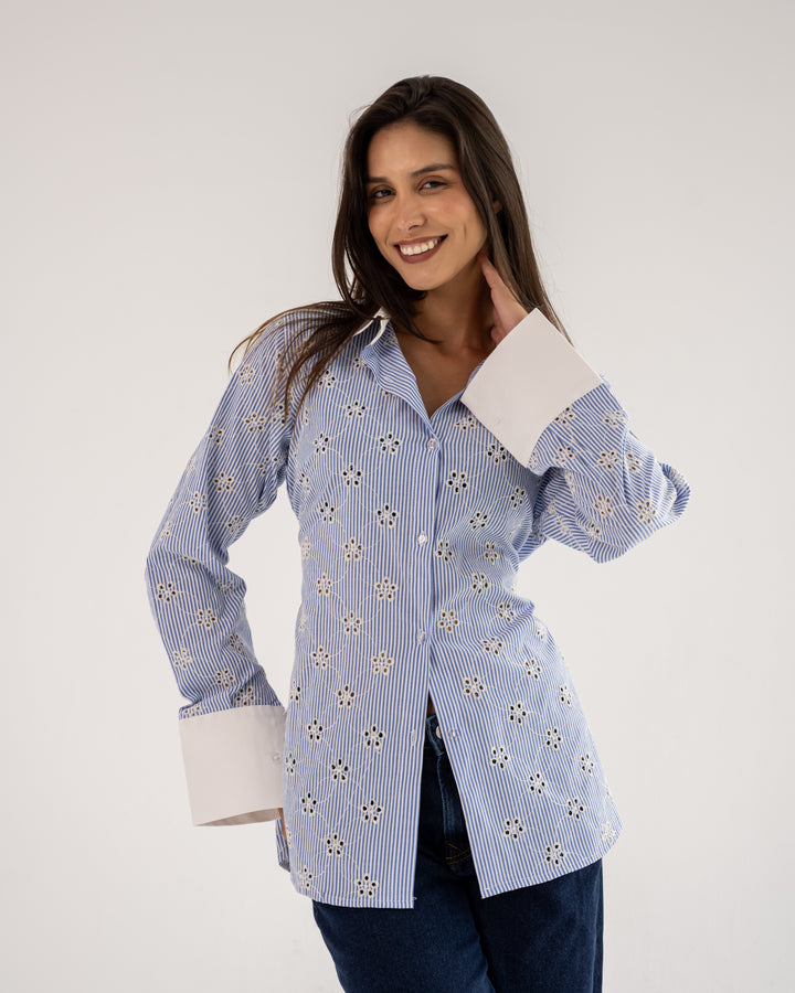 Embroidered Tailored Shirt