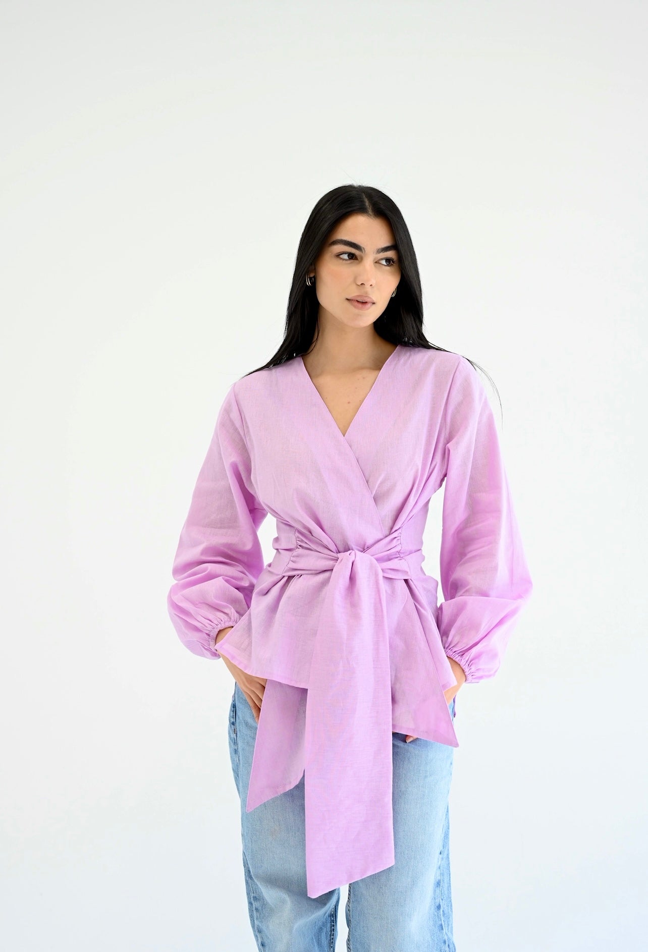 Palmer blouse in lilac