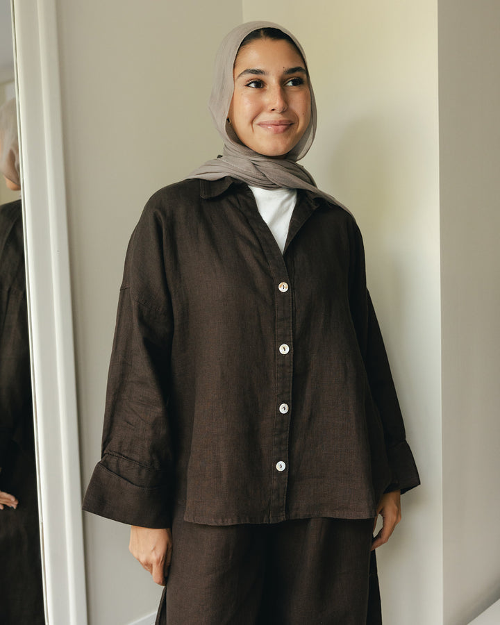 Loose Muse shirt In Brown