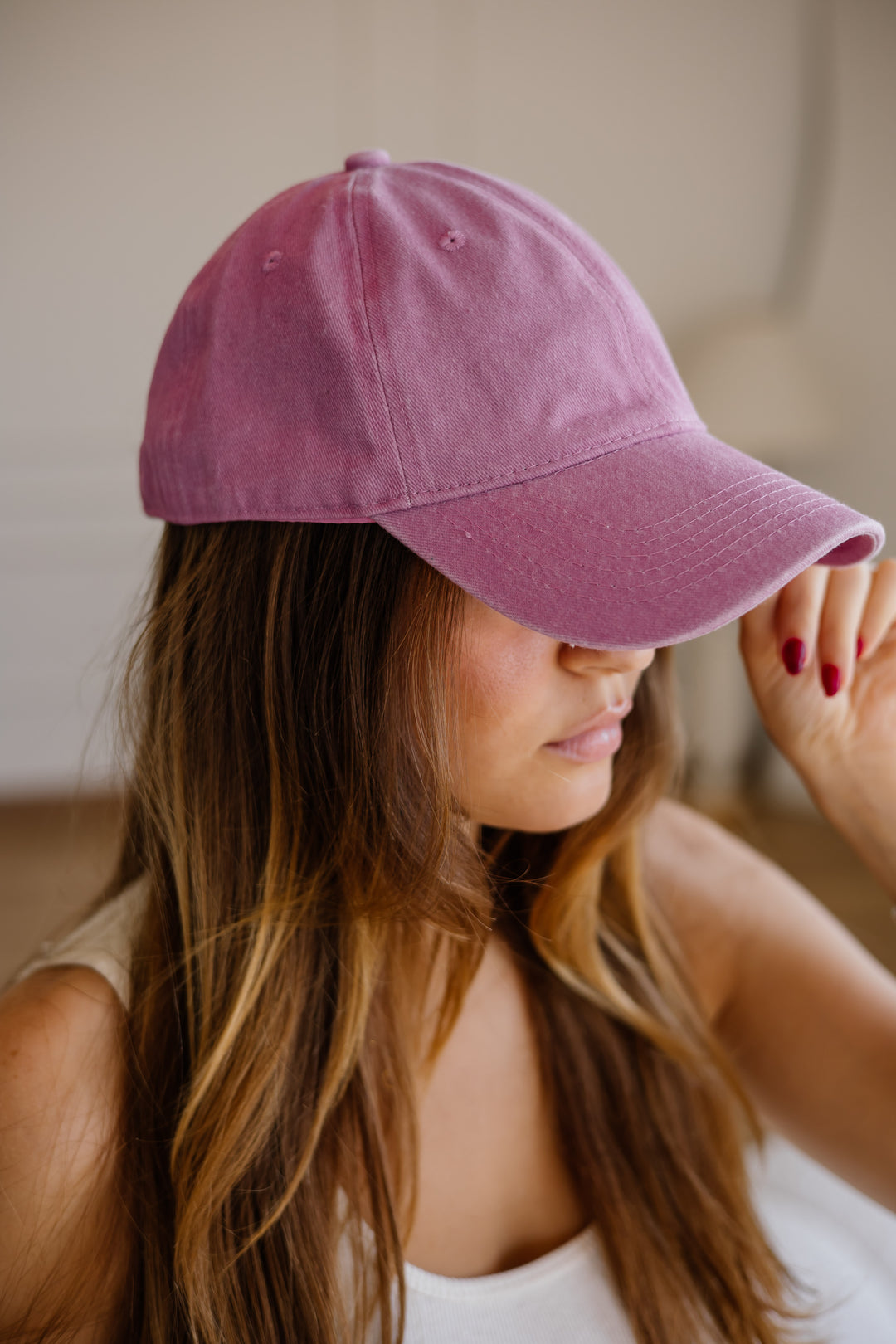 The Coolest Cap In Pinkish-Purple