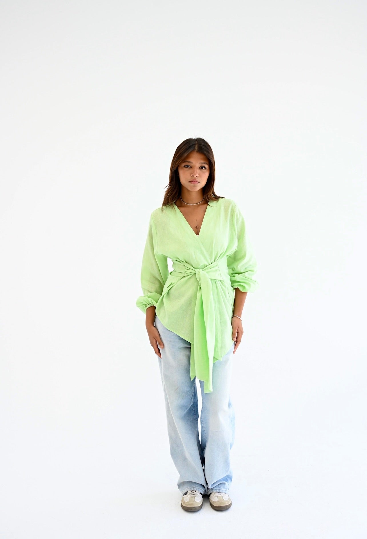 Palmer blouse in pistach