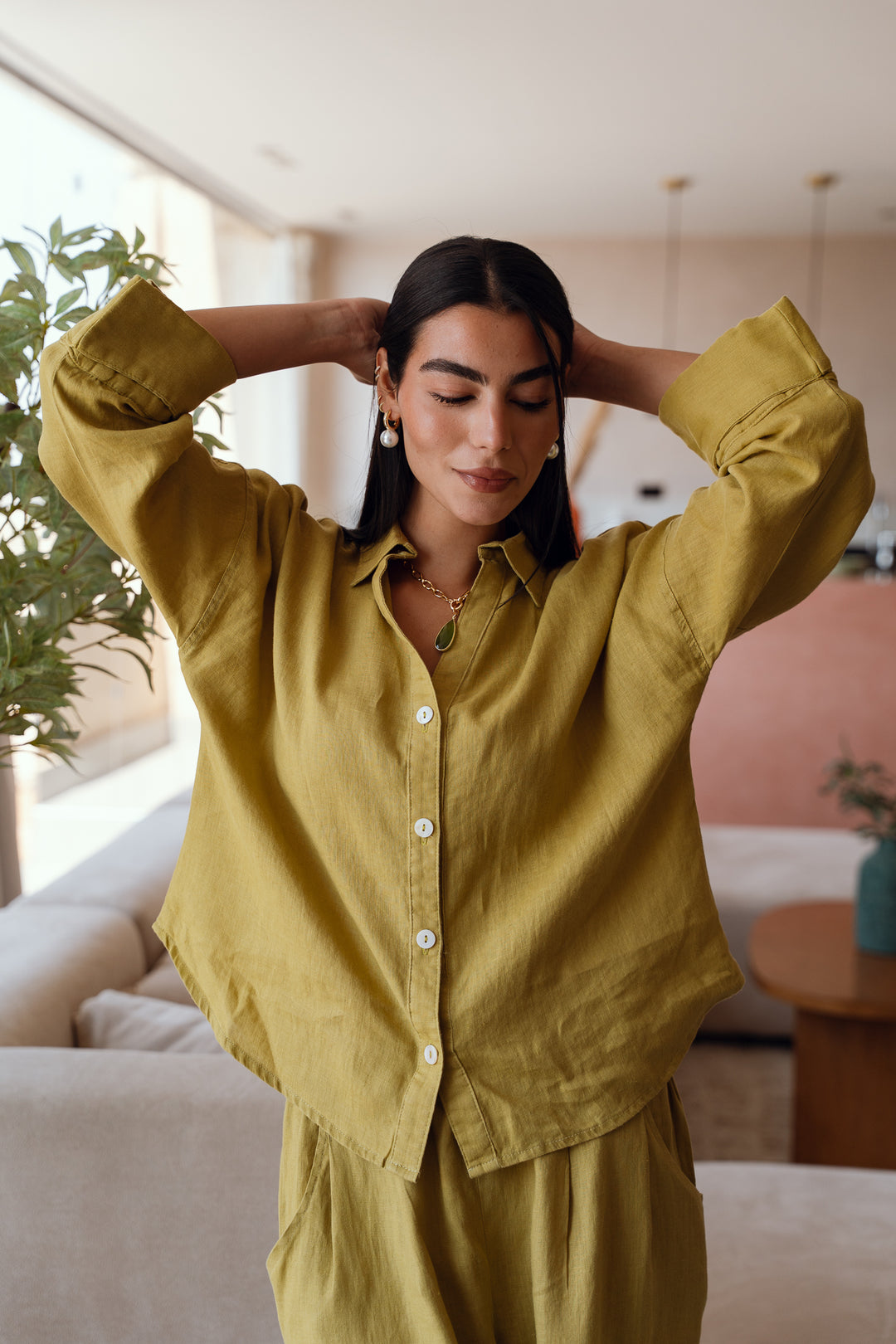 Loose muse shirt im lime ( limited edition)