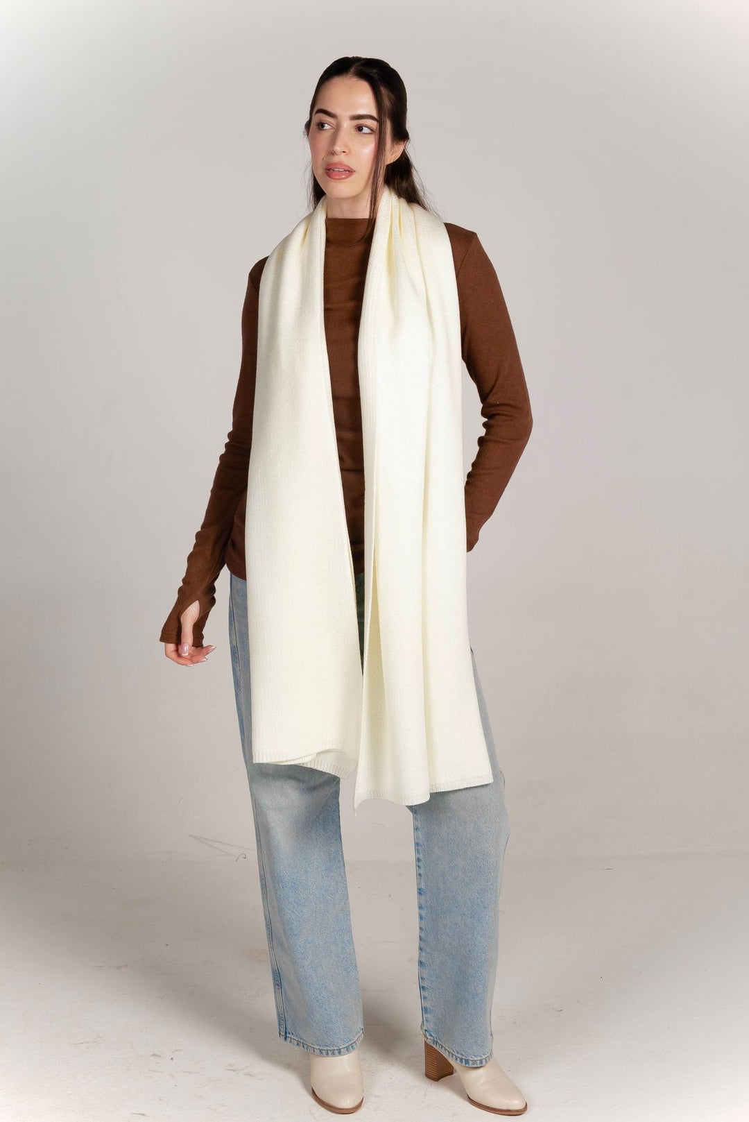 The Dreamy Shawl In Off White