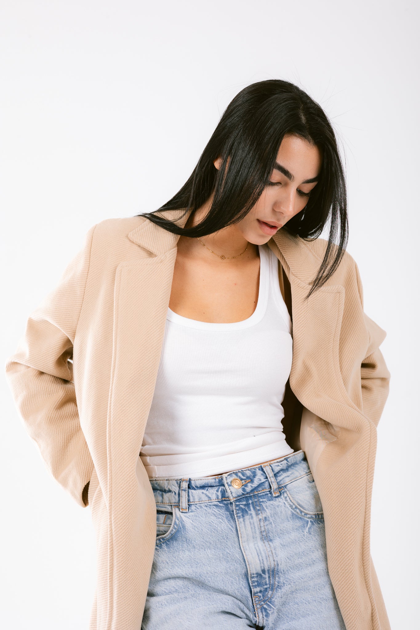 The perfect coat in beige