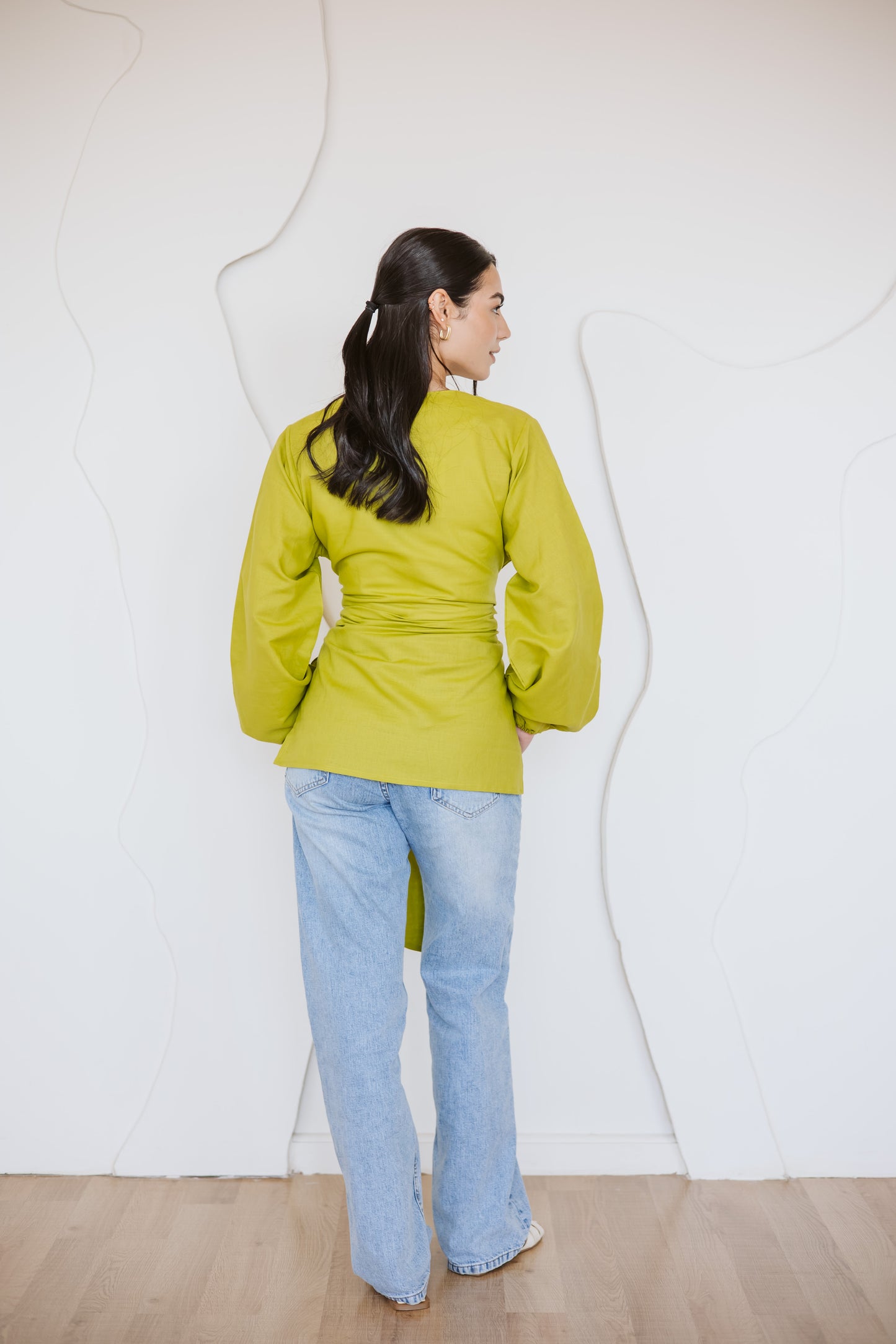 Palmer blouse in lime