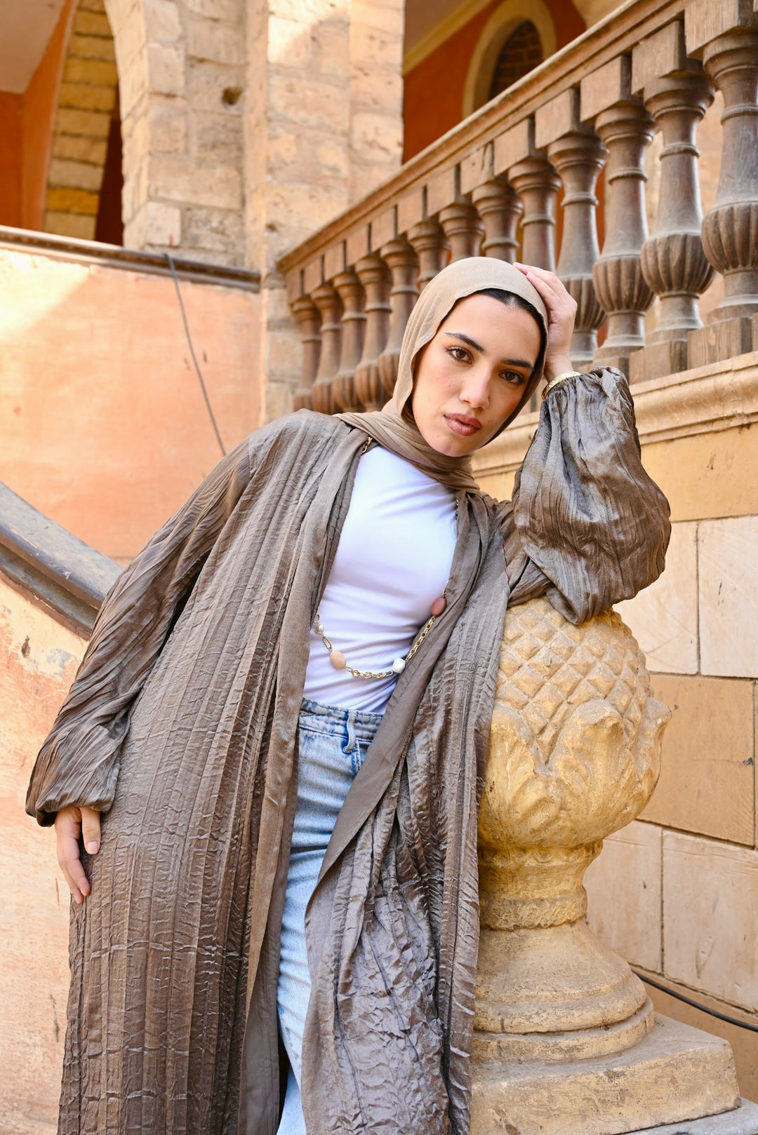 Khayal Cardigan In Chocolate