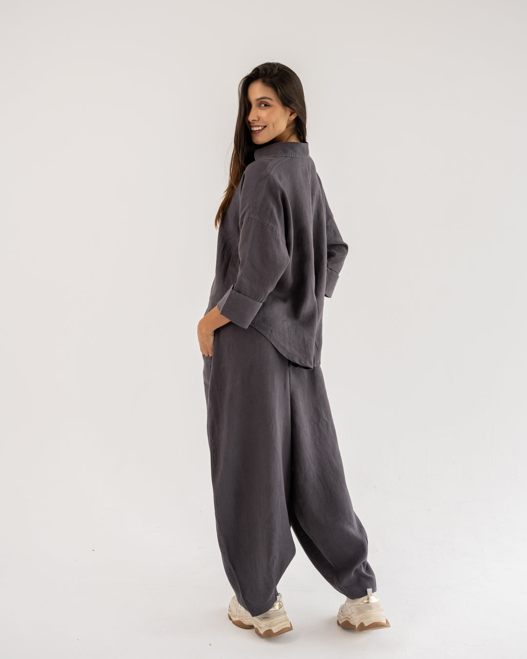 Ease Balloon Pants In Grey