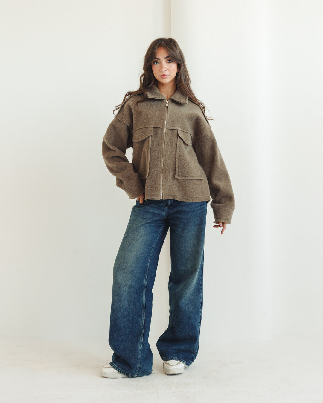 Teddy Jacket in Olive