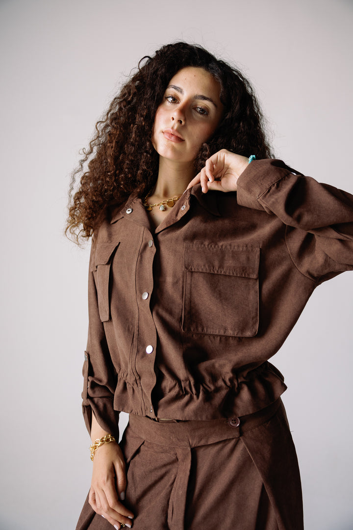 Cobra dune shirt in brown