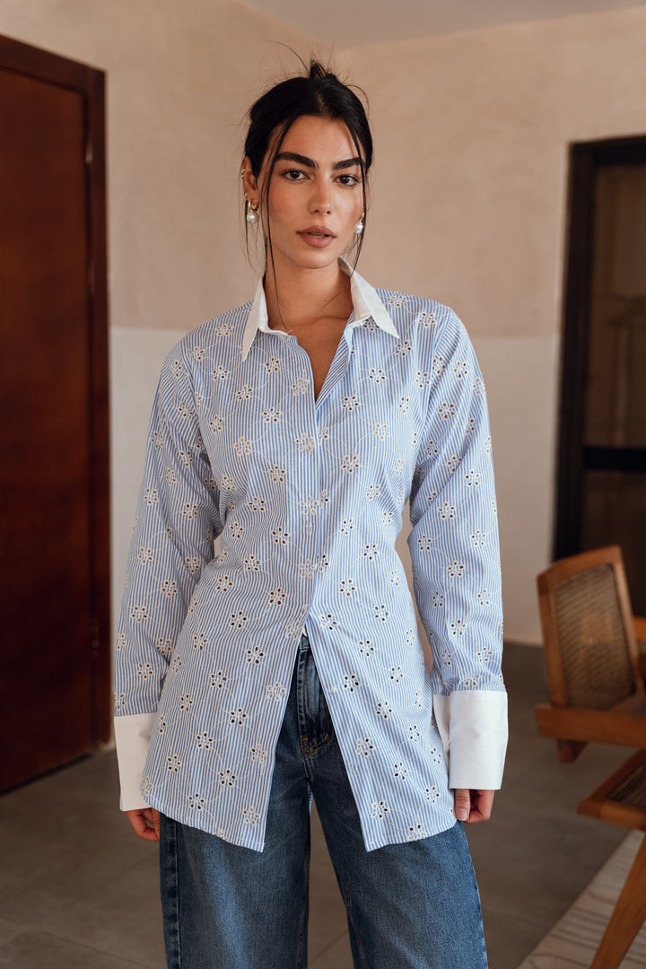 Embroidered Tailored Shirt