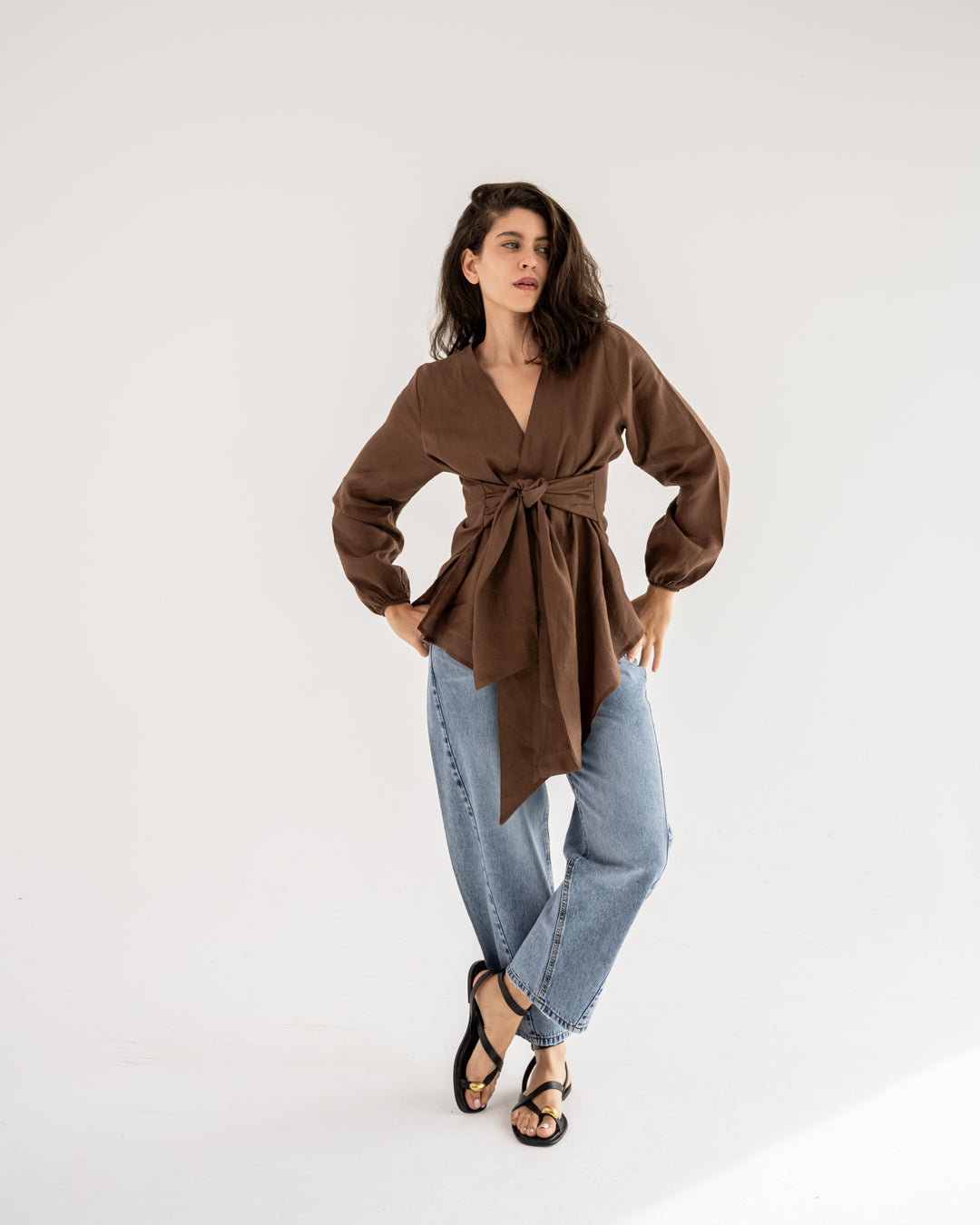 Palmer Blouse In Brown