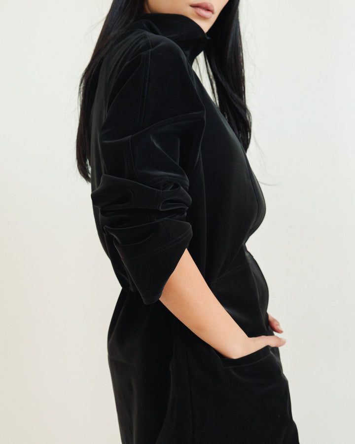 The Saddle Leather Jacket in Black