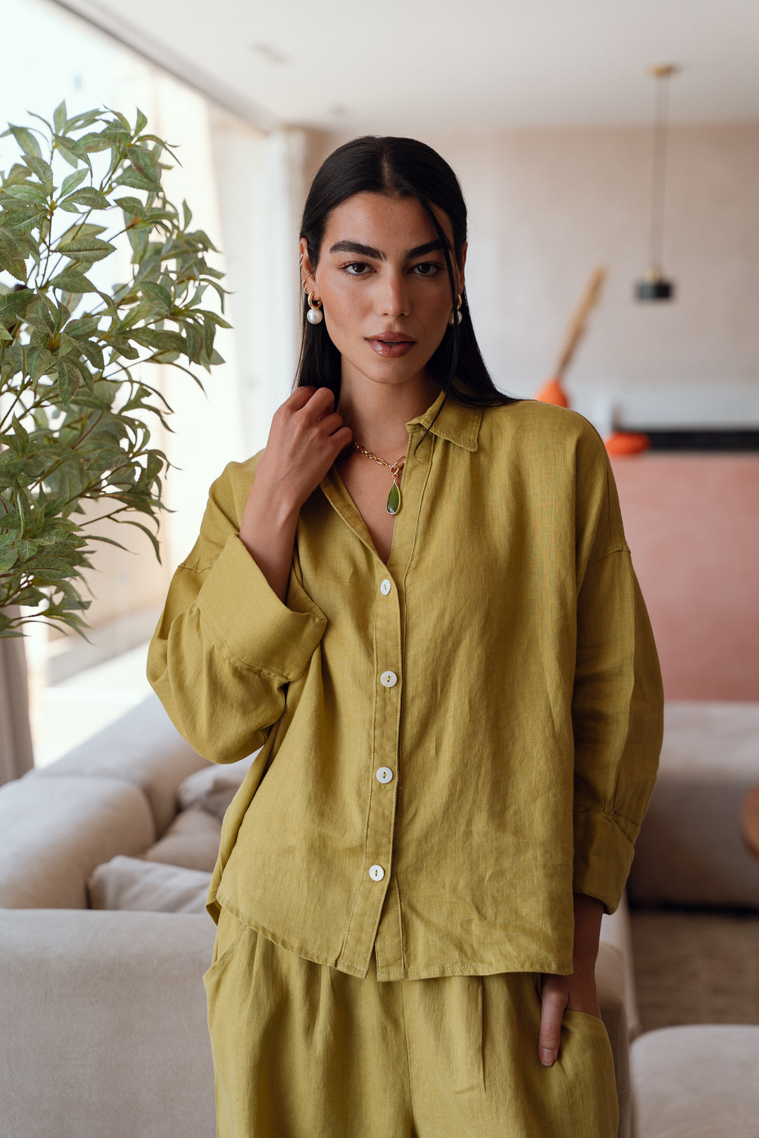 Loose muse shirt im lime ( limited edition)