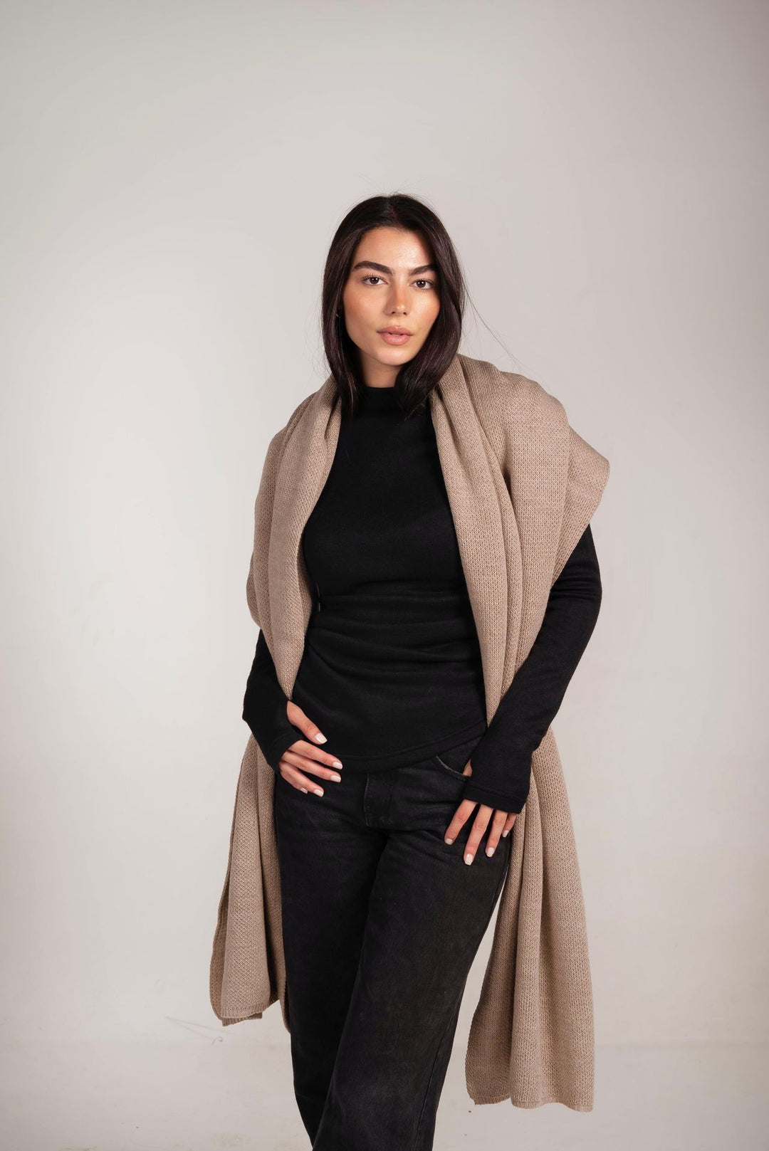 The Dreamy Shawl In Greige