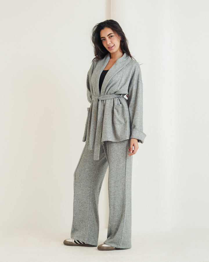 The Cozy Knit Set in Grey