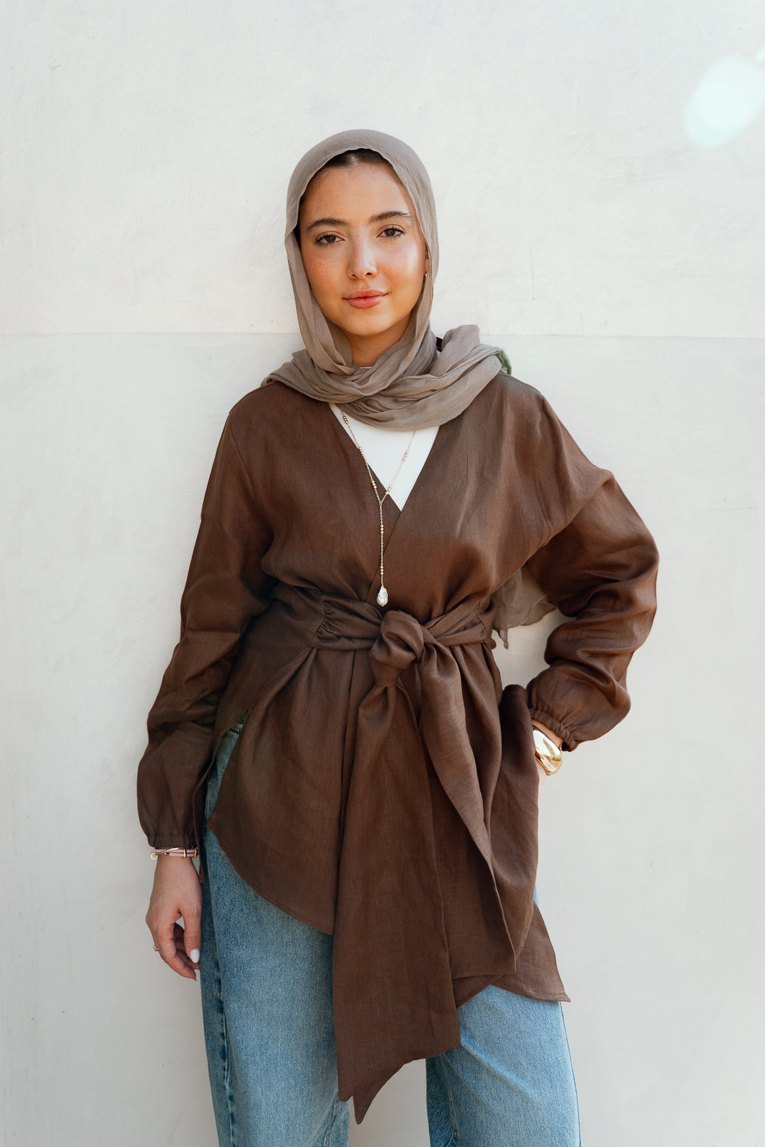 Palmer Blouse In Brown
