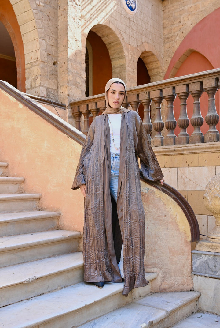 Khayal Cardigan In Chocolate