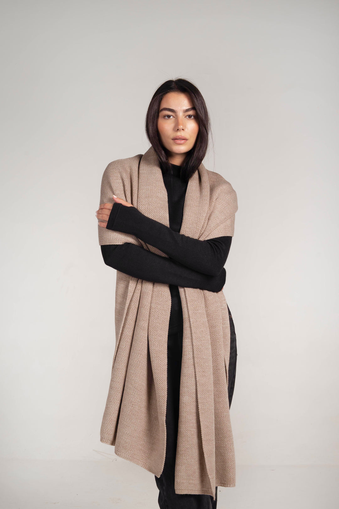 The Dreamy Shawl In Greige