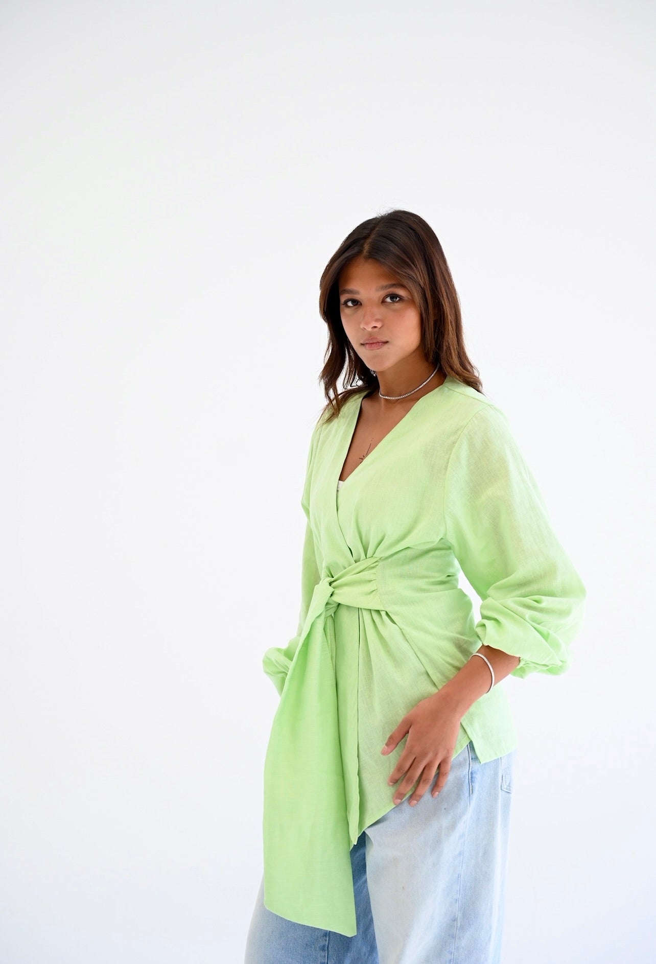 Palmer blouse in pistach