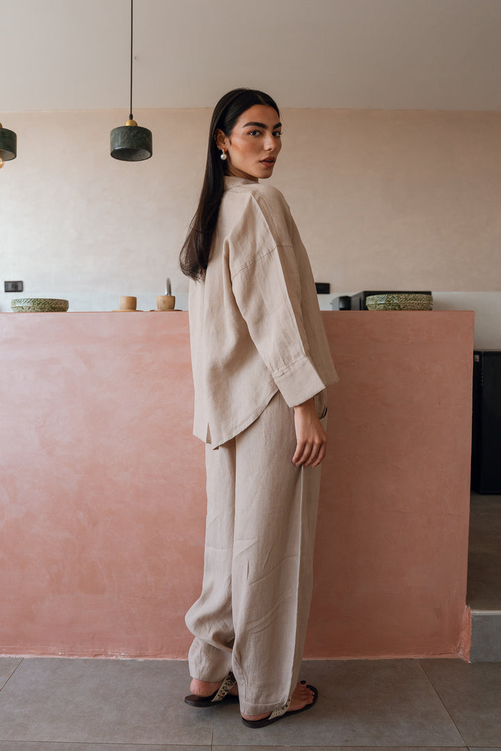 Ease Balloon Pants In Beige