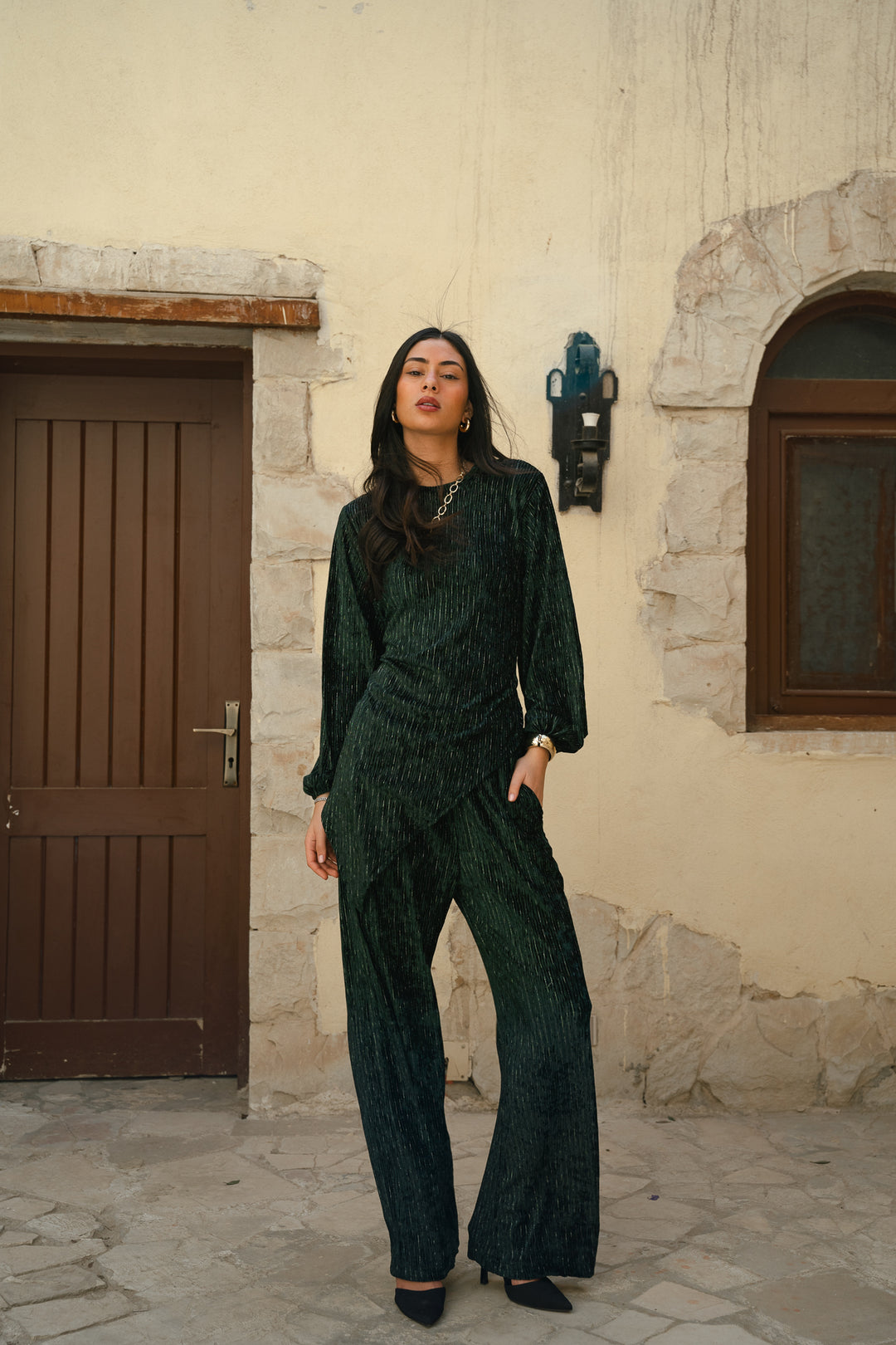 Star light set in green