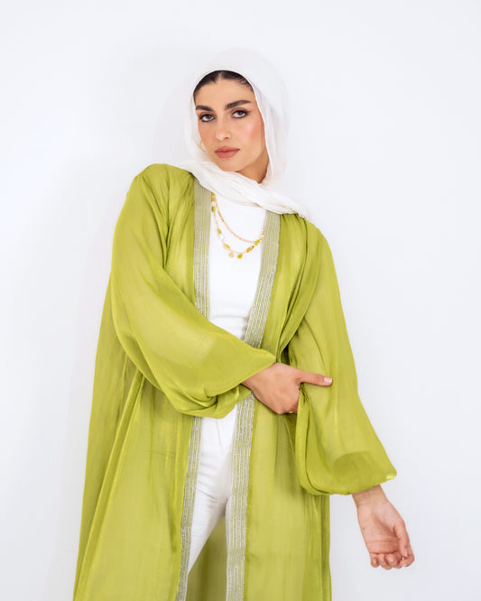 Noor kaftan in green