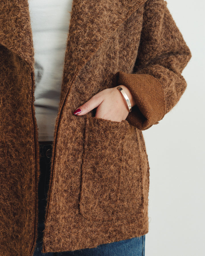The Mohair Jacket in Brown