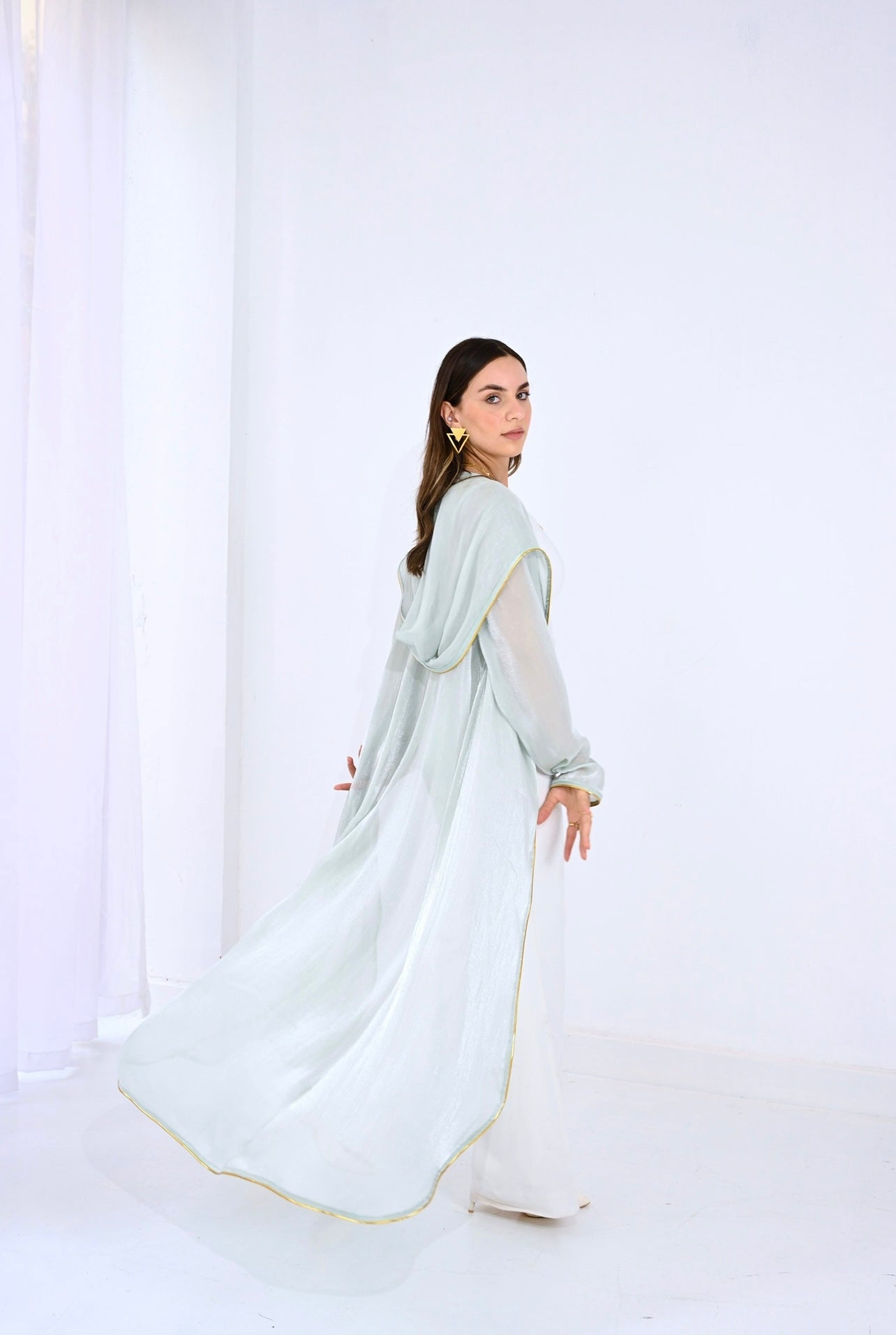 Jasmine kaftan in mint green