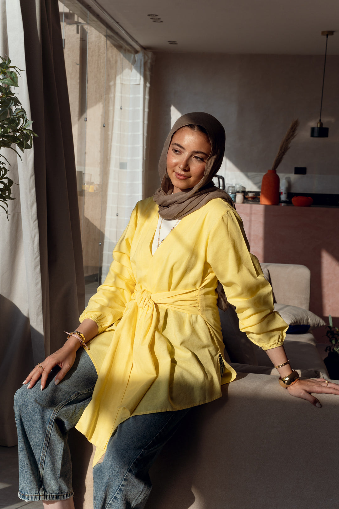 Palmer blouse in yellow