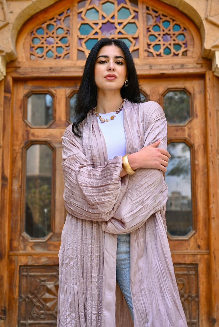 Khayal cardigan in dusty rose